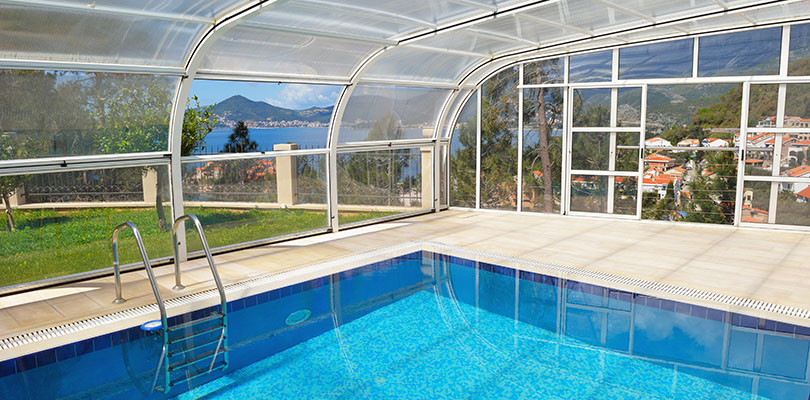 Cerramientos de piscinas en Palma de Mallorca